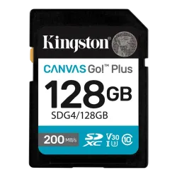 Kingston Canvas Go! Plus Gen 4 128GB SDXC Class 10 UHS-I U3 V30 Kingston Canvas Go! Plus Gen 4 128GB SDXC Class 10 UHS-I U3 V30
