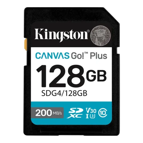 Kingston Canvas Go! Plus Gen 4 128GB SDXC Class 10 UHS-I U3 V30
