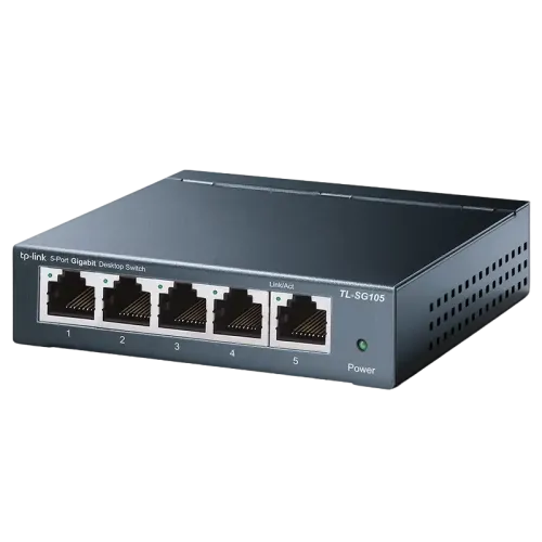 Сетевой коммутатор TP-Link LS105G 5x Gigabit, синий Сетевой коммутатор TP-Link LS105G 5x Gigabit, синий