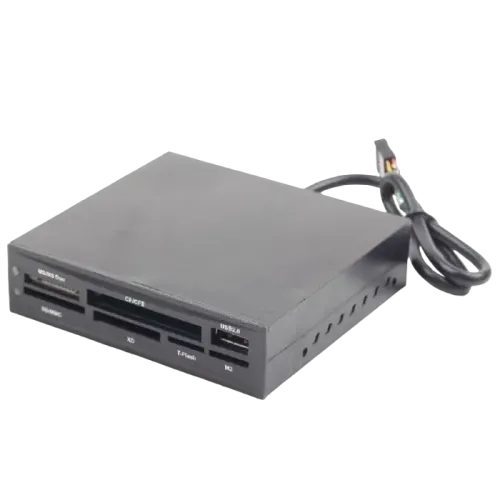 Картридер Gembird FDI2-ALLIN1-02-B USB, черный