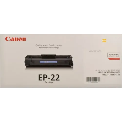 Картридж Canon EP-22, 2500 страниц, чёрный Картридж Canon EP-22, 2500 страниц, чёрный