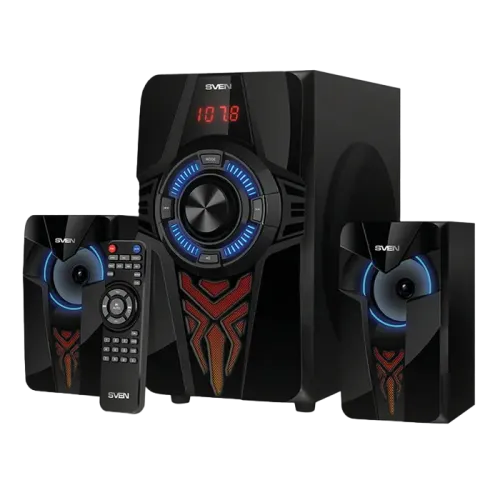 Компьютерные колонки SVEN MS-2070 2.1 60 Вт Bluetooth FM Черные Компьютерные колонки SVEN MS-2070 2.1 60 Вт Bluetooth FM Черные