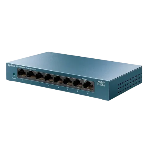 Сетевой коммутатор TP-Link LS108G 8 портов Gigabit Ethernet Синий