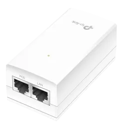 PoE адаптер TP-Link 24 В пассивный, гигабитный, 12 Вт, белый PoE адаптер TP-Link 24 В пассивный, гигабитный, 12 Вт, белый