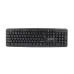 Клавиатура Gembird KB-U-103-RU проводная, мембранная, чёрная, USB, English/Русский