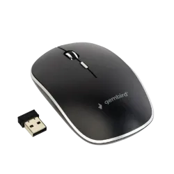 Мышь Gembird MUSW-4B-02 беспроводная, оптическая, 800 1600 dpi, чёрная Мышь Gembird MUSW-4B-02 беспроводная, оптическая, 800 1600 dpi, чёрная
