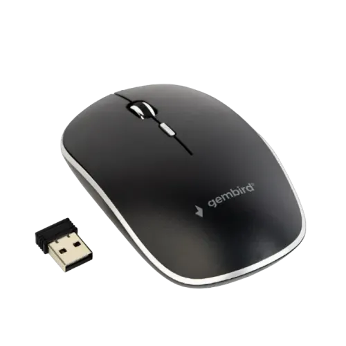 Мышь Gembird MUSW-4B-02 беспроводная, оптическая, 800 1600 dpi, чёрная Мышь Gembird MUSW-4B-02 беспроводная, оптическая, 800 1600 dpi, чёрная