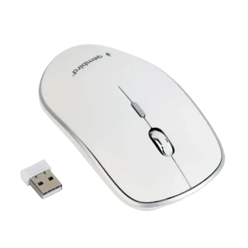 Беспроводная мышь Gembird MUSW-4B-01-W, 1600 dpi, 4 кнопки, белая