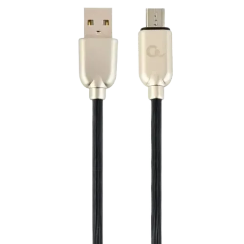 Кабель Cablexpert Premium Rubber MicroUSB - USB 2.0, 1 м, чёрный, CC-USB2R-AMmBM-1M Кабель Cablexpert Premium Rubber MicroUSB - USB 2.0, 1 м, чёрный, CC-USB2R-AMmBM-1M