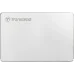 Внешний портативный HDD Transcend StoreJet 25C3S 1 ТБ, серебристый, USB 3.1