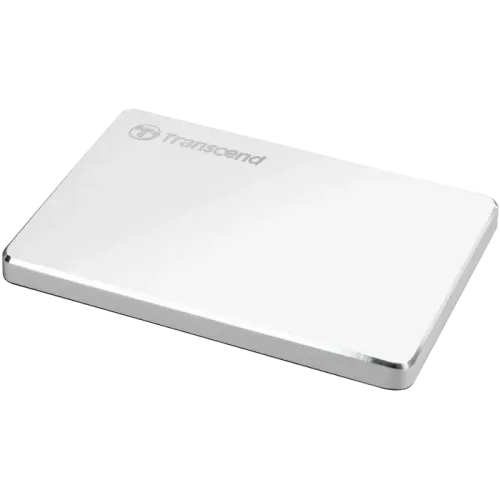 Внешний портативный HDD Transcend StoreJet 25C3S 1 ТБ, серебристый, USB 3.1