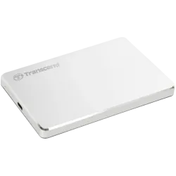 Внешний портативный HDD Transcend StoreJet 25C3S 2 ТБ, USB 3.1 Type-C, серебристый