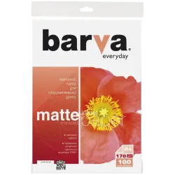 Фотобумага Barva Everyday Matt A4 170 г/м², матовая, белая, 100 листов