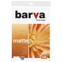 Фотобумага Barva Everyday Matt A4 190 г/м², матовая, белая, 100 листов