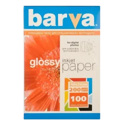Фотобумага Barva Everyday Glossy A4 200 г/м², глянцевая, белая, 100 листов Фотобумага Barva Everyday Glossy A4 200 г/м², глянцевая, белая, 100 листов
