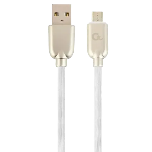 Кабель Cablexpert CC-USB2R-AMmBM-1M-W USB-A - micro-USB, 1 м, 2.1 А, белый Кабель Cablexpert CC-USB2R-AMmBM-1M-W USB-A - micro-USB, 1 м, 2.1 А, белый