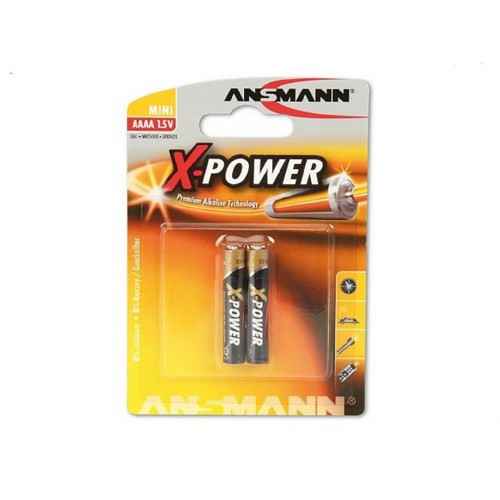 Батарейки Ansmann Alkaline X-Power AAAA / LR8, 2 шт.