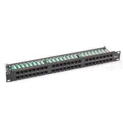 Патч-панель 48 портов Cat.6A STP, 1U, 19", Krone & 110 Dual Патч-панель 48 портов Cat.6A STP, 1U, 19", Krone & 110 Dual