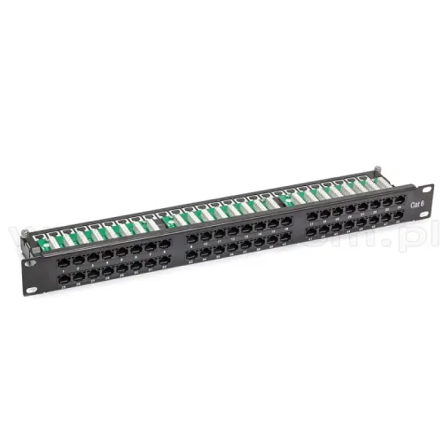 Патч-панель 48 портов Cat.6A STP, 1U, 19", Krone & 110 Dual Патч-панель 48 портов Cat.6A STP, 1U, 19", Krone & 110 Dual