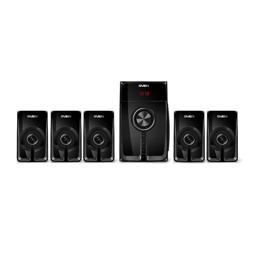 Компьютерная акустика SVEN HT-202 5.1, 100 Вт, Bluetooth, FM, чёрная