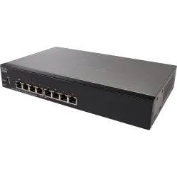 Сетевой коммутатор Cisco SF350-08 8 портов Fast Ethernet, управляемый, Черный