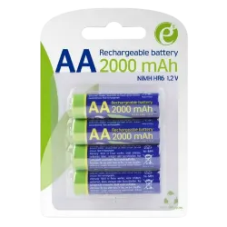 Аккумуляторные батарейки Energenie EG-BA-AA20R4-01 AA, Ni-MH, 2000 мАч, 4 шт.