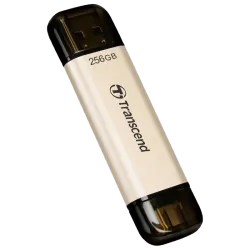 Флеш-накопитель Transcend JetFlash 930C 256 ГБ USB 3.1, USB Type-C + USB Type-A, золотой