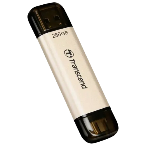 Флеш-накопитель Transcend JetFlash 930C 256 ГБ USB 3.1, USB Type-C + USB Type-A, золотой Флеш-накопитель Transcend JetFlash 930C 256 ГБ USB 3.1, USB Type-C + USB Type-A, золотой