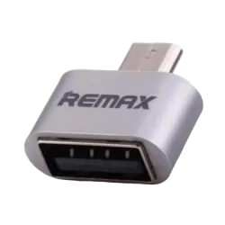 OTG-адаптер Remax RA-OTG Micro-USB - USB Type-A, USB 2.0, серебристый OTG-адаптер Remax RA-OTG Micro-USB - USB Type-A, USB 2.0, серебристый