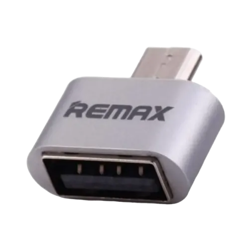 OTG-адаптер Remax RA-OTG Micro-USB - USB Type-A, USB 2.0, серебристый OTG-адаптер Remax RA-OTG Micro-USB - USB Type-A, USB 2.0, серебристый