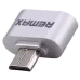OTG-адаптер Remax RA-OTG Micro-USB - USB Type-A, USB 2.0, серебристый OTG-адаптер Remax RA-OTG Micro-USB - USB Type-A, USB 2.0, серебристый