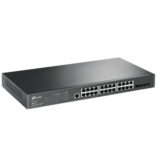 Сетевой коммутатор TP-LINK TL-SG3428, 24x Gigabit Ethernet, 4x SFP, 1U Сетевой коммутатор TP-LINK TL-SG3428, 24x Gigabit Ethernet, 4x SFP, 1U