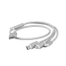 Кабель Cablexpert CC-USB2-AM31-1M-G USB-A - micro-USB / USB-C / Lightning, 1 м, белый