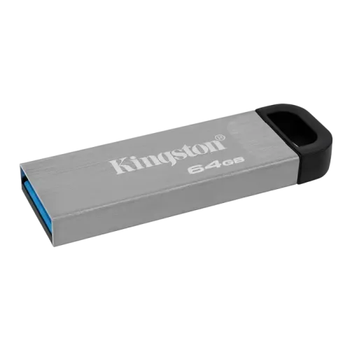 USB-флешка Kingston DataTraveler Kyson 64 ГБ USB 3.2 Серебристая USB-флешка Kingston DataTraveler Kyson 64 ГБ USB 3.2 Серебристая
