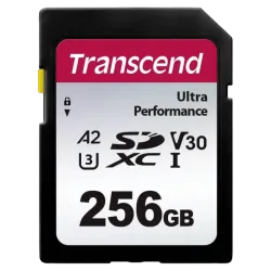 Карта памяти Transcend SDXC340S 256 ГБ, SDXC, UHS-I, 160 МБ/с
