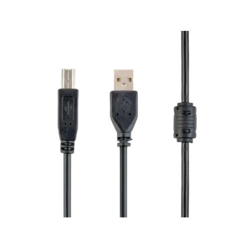 Кабель Cablexpert CCFB-USB2-AMBM-1.5M USB 2.0 Type-A - Type-B, 1,5 м, чёрный Кабель Cablexpert CCFB-USB2-AMBM-1.5M USB 2.0 Type-A - Type-B, 1,5 м, чёрный