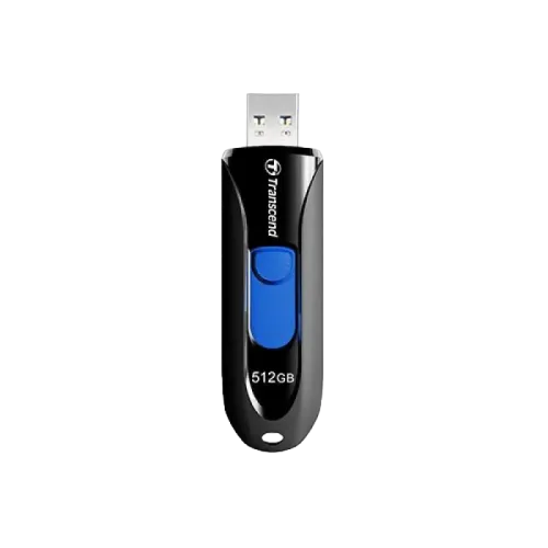 USB-флешка Transcend JetFlash 790 512 ГБ USB 3.1 Gen 1, черно-синяя