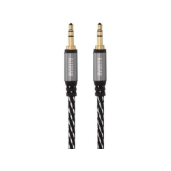Аудиокабель Avinity AUX 3,5 мм Jack - Jack, стерео, 1,5 м, тканевая оплётка
