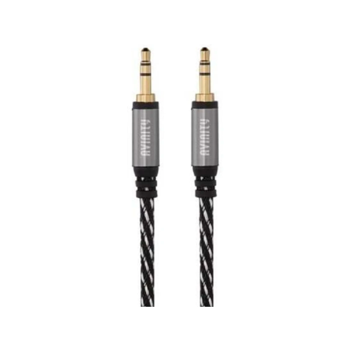 Аудиокабель Avinity AUX 3,5 мм Jack - Jack, стерео, 1,5 м, тканевая оплётка