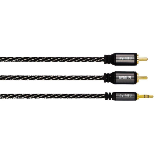Аудиокабель Avinity 2 RCA - Jack 3,5 мм, стерео, 3 м