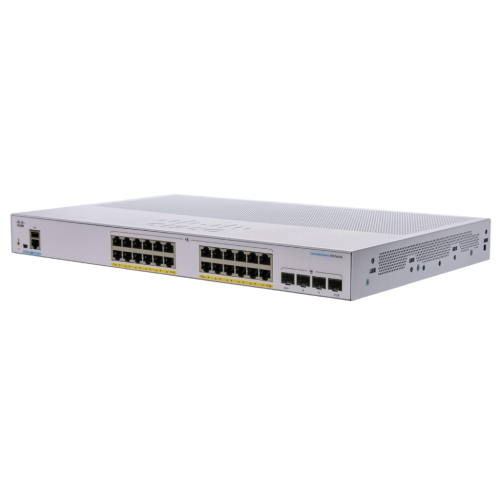 Управляемый коммутатор Cisco CBS250-24P-4X, 24x Gigabit PoE, 4x 10G SFP+