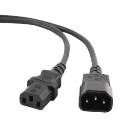Кабель питания Cablexpert PC-189, IEC C14 - C13, 1,8 м, 10 А, чёрный