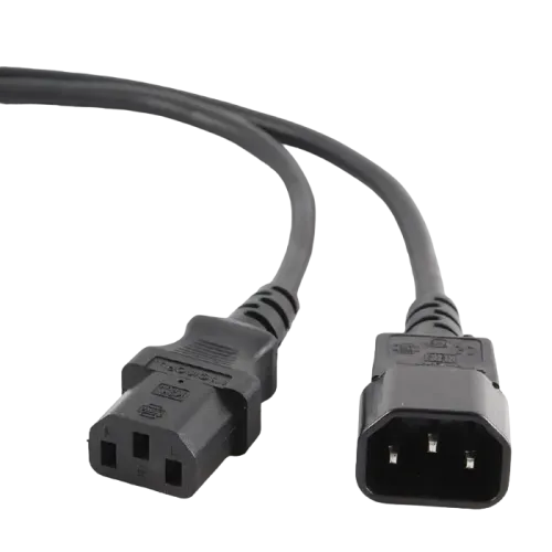 Кабель питания Cablexpert PC-189, IEC C14 - C13, 1,8 м, 10 А, чёрный Кабель питания Cablexpert PC-189, IEC C14 - C13, 1,8 м, 10 А, чёрный