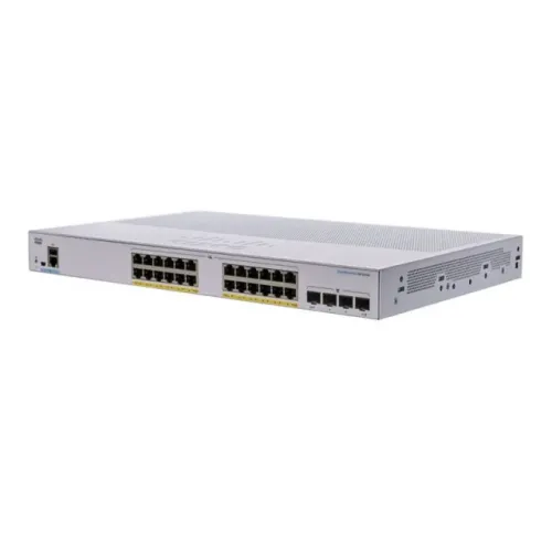 Управляемый коммутатор Cisco CBS250-24FP-4X, 24x Gigabit Ethernet, 24x PoE, 4x SFP