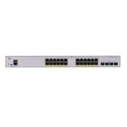 Управляемый коммутатор Cisco CBS350-24P-4G, 24x Gigabit Ethernet, 24x PoE, 4x SFP