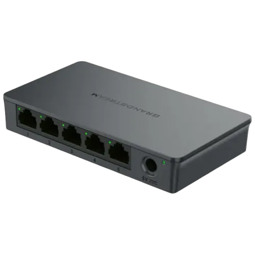 Сетевой коммутатор Grandstream GWN7700 5x Gigabit, черный Сетевой коммутатор Grandstream GWN7700 5x Gigabit, черный