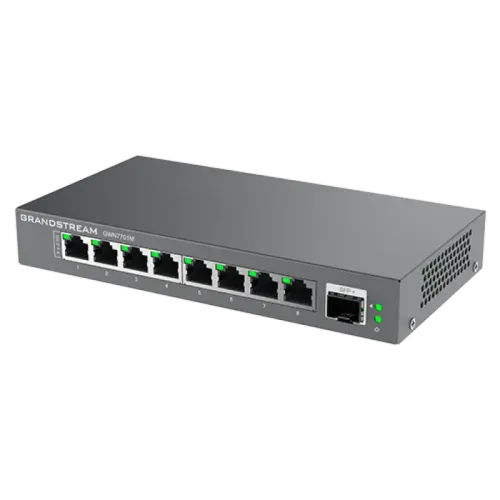 Сетевой коммутатор Grandstream GWN7701M 8 портов 2.5 Gigabit, 1 SFP+ Серый Сетевой коммутатор Grandstream GWN7701M 8 портов 2.5 Gigabit, 1 SFP+ Серый