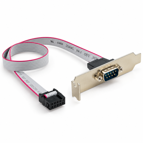 Кабель COM-порта Cablexpert CC-DB9ML-01, RS-232, IDC 10-pin - DB9, 0,4 м