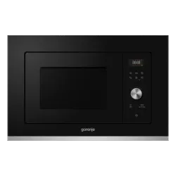 Встраиваемая микроволновая печь Gorenje BMX201AG1BG 20 л, 800 Вт, кварцевый гриль, чёрная