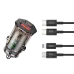 Автомобильное зарядное устройство XO CC50 20 Вт, USB-C, USB-A, коричневое